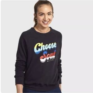 SoulCycle x Spiritual Gangster Old School Choose Soul Pullover L NWT